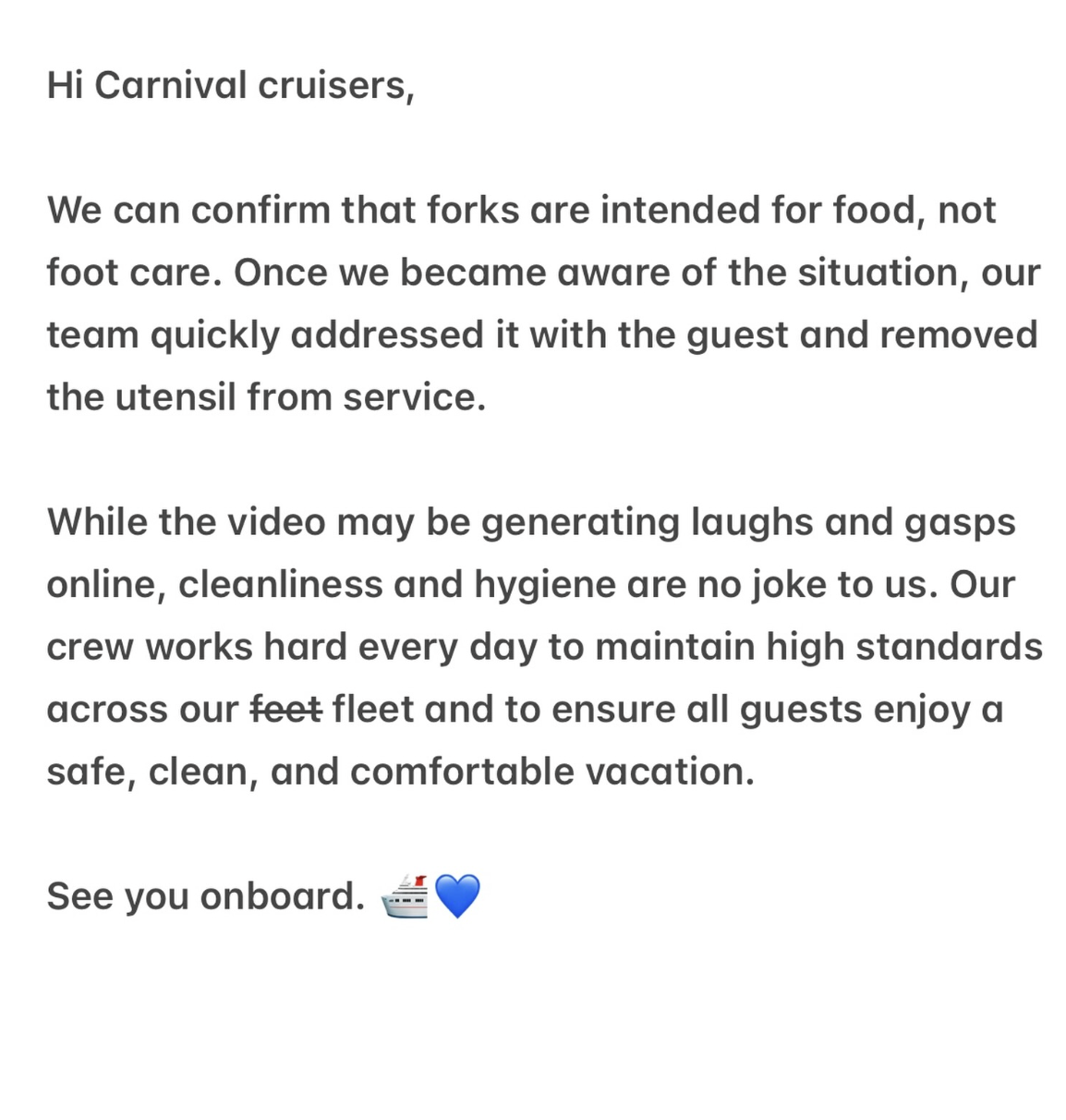 Carnival/Instagram
